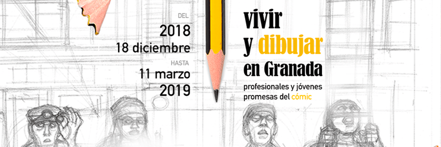 Imagen destacada de la noticia: ''Vivir y dibujar en Granada' expone el trabajo de autores relacionados con Granada'